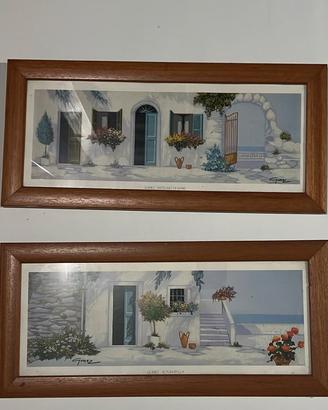 Coppia quadri firmati Gomez – Stile mediterraneo