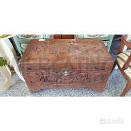 BAULE PICCOLO INTARSIATO CINESE