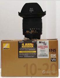 Nikon 10-20 mm DX VR f 4,5- 5,6 con scatola