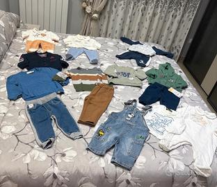 Lotto vestiti bimbo inverno-primavera 3-6 mesi