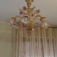 Coppia Lampadari vetro murano