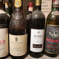 Vino Barolo Roero Brunello Montalcino anni 50-70