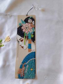 segnalibro Geisha giapponese diamond painting 