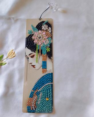 segnalibro Geisha giapponese diamond painting 