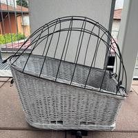 Cesto porta cagnolino per bicicletta