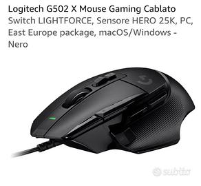 Logitech g502x mouse