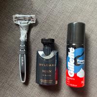 Gillette lametta + schiuma + balsamo Bulgari