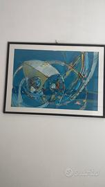Dipinto quadro astratto moderno firmato