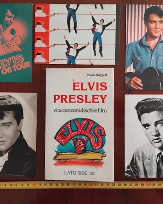 VECCHIO LIBRO E CARTOLINE ELVIS PRESLEY VINTAGE