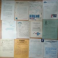 LOTTO 61 PEZZI DOCUMENTI E FATTURE DA 1889 A 1953