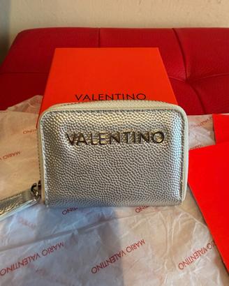Portafoglio Mario Valentino argento nuovo