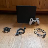 PlayStation 4 Slim 1TB + controller bianco