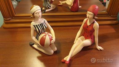 2 Statuette Retrò decorative