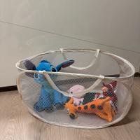 Cesto Porta Giochi Grande Capienza per Peluche