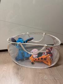 Cesto Porta Giochi Grande Capienza per Peluche