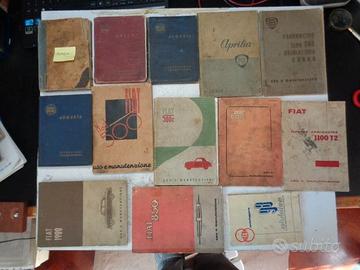 LIBRETTI USO E MANUTENZIONI AUTO E MOTO EPOCA