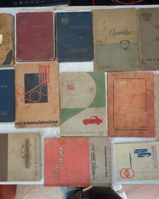 LIBRETTI USO E MANUTENZIONI AUTO E MOTO EPOCA
