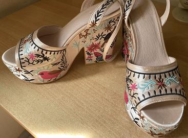 ESSENTIEL ANTWERP - SCARPE SANDALO ZATTERONI N.39