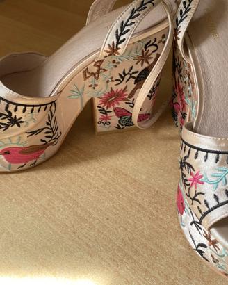 ESSENTIEL ANTWERP - SCARPE SANDALO ZATTERONI N.39