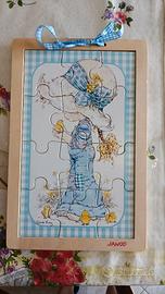 Sarah Kay quadretto puzzle legno holly hobbie
