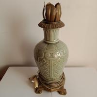 Lampada in ceramica e ottone