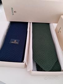Cravatta Rolex Verde / blu