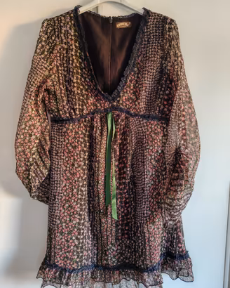 Abito corto boho a fiori