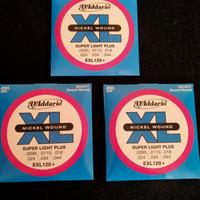 tre mute per chitarra elettrica D' Addario EXL120+