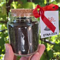 Souvenir cenere, sabbia, lapilli vulcano Etna