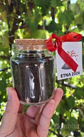 Souvenir cenere, sabbia, lapilli vulcano Etna