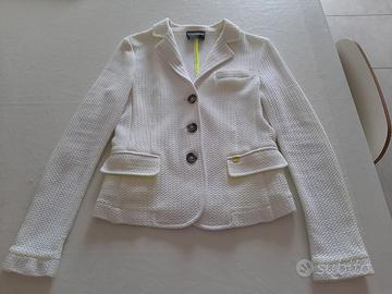 Giacca in cotone bianca Atos Lombardini