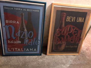 Stampe + cornici Baladin 50x70cm (2pz)