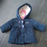 Cappottino bimba con cappuccio Brums - 3-6 mesi
