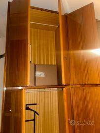 Grande armadio vintage in mogano 8 ante