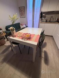 Tavolo bianco ikea allungabile 120/180x80