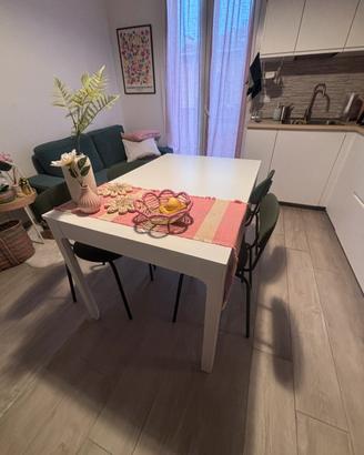Tavolo bianco ikea allungabile 120/180x80