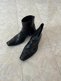 STIVALE TEXANO UOMO NERO PELLE