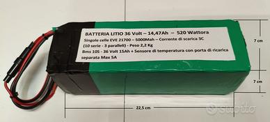 BATTERIA LITIO BICI ELETTRICA  36V -520 Wattora