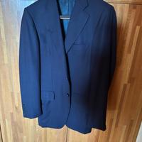 giacca monopetto blu loro piana