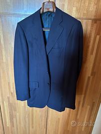 giacca monopetto blu loro piana