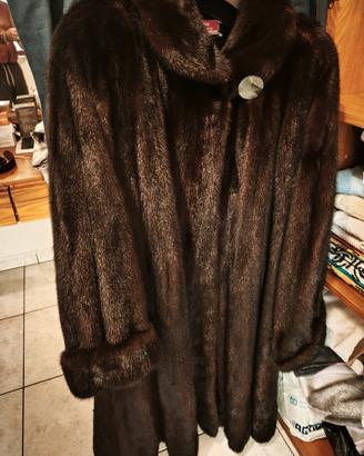 cappotto vera pelliccia visone 