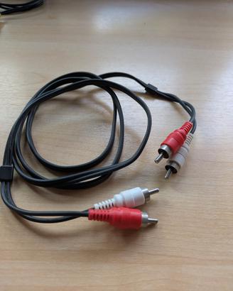 Cavo audio 2 RCA – 2 RCA stereo maschio-maschio
