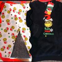 Nuovo Pigiama Cotone Pile Invernale Grinch 86 cm
