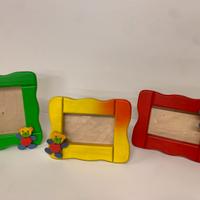 Portafoto in legno colorato