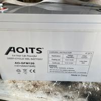 Batteria gel 12v 120ah per pannelli solari