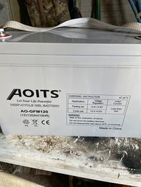 Batteria gel 12v 120ah per pannelli solari