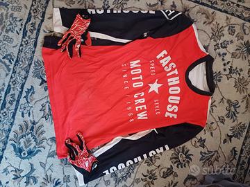 maglia guanti pantaloni borsone moto cross