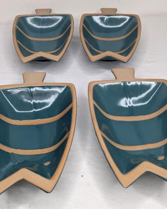 Rituali Domestici  – 4 Piatti Pesce azzurri