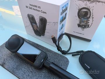 Insta360 X5 8K + Stick e Case - 10 mesi garanzia
