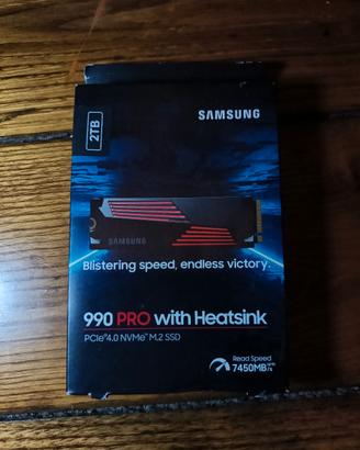 SSD 2TB Samsung 990 pro con Dissipatore 